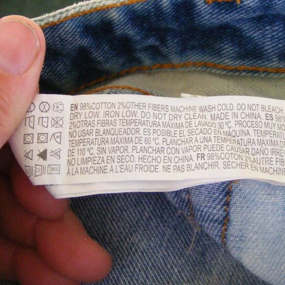 FOREVER 21 Shorts, 28, Cutoffs Color Block, Bleach - Picture 7 of 8